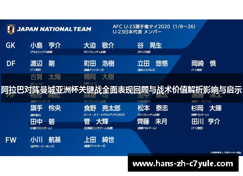 阿拉巴对阵曼城亚洲杯关键战全面表现回顾与战术价值解析影响与启示